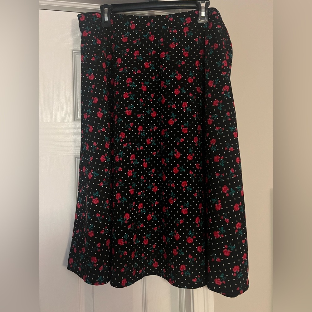 ELOQUII x Draper James Floral Midi Skirt